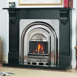 Agnews Athena Victorian Corbel Black Granite Fireplace Surround